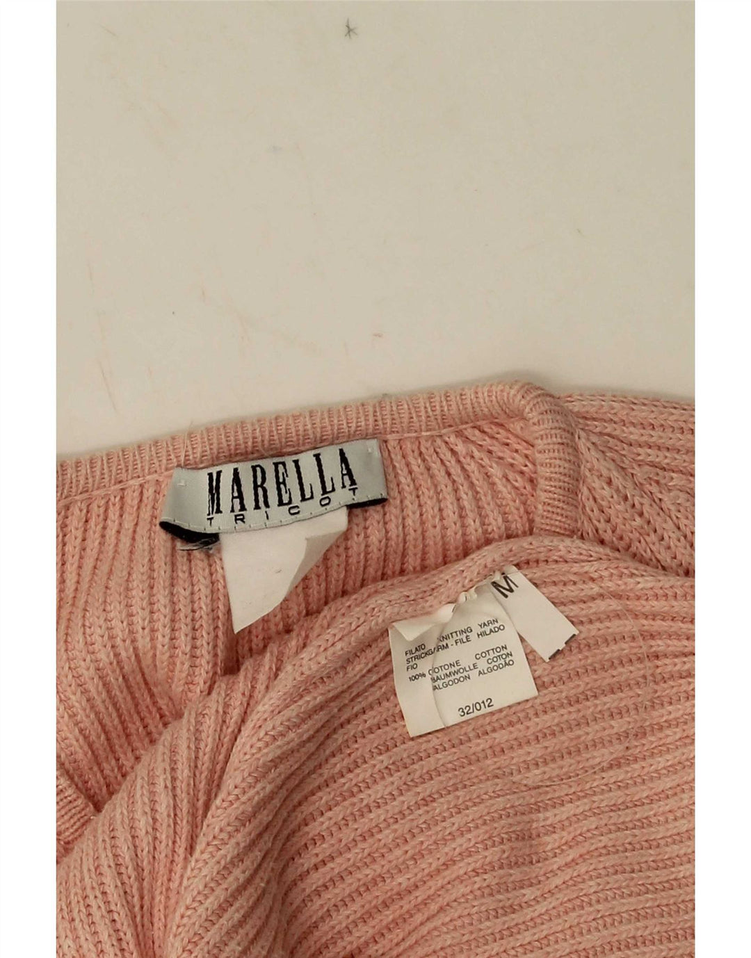 Marella Damski Kardigan Sweter UK 14 Średni Różowy Bawełna