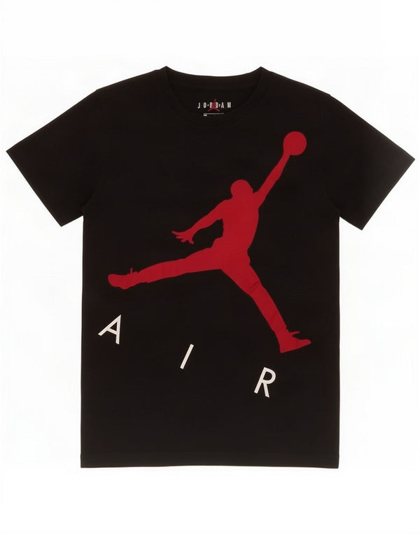 Jordan Boys Graphic T-Shirt Top 10-11 Years Medium Black Cotton