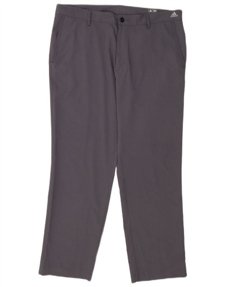 Męskie spodnie chino Adidas Golf Straight W36 L30 Szary poliester