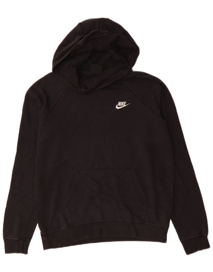 Męski sweter z kapturem NIKE, średni czarny, bawełniany