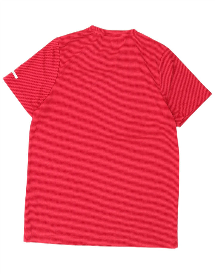 T-shirt męski Ellesse z poliestru w małe czerwone paski