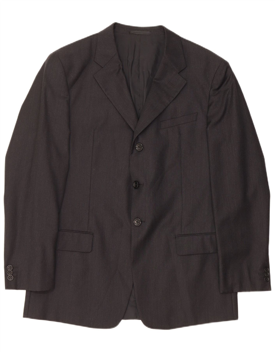 ARMANI COLLEZIONI Męska marynarka zapinana na 3 guziki IT 52 XL Czarna wełniana