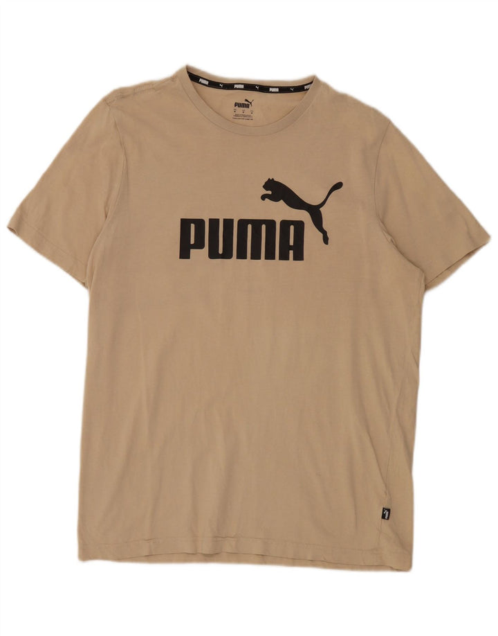 Damska koszulka z grafiką Puma Top UK 14 Średni Beż