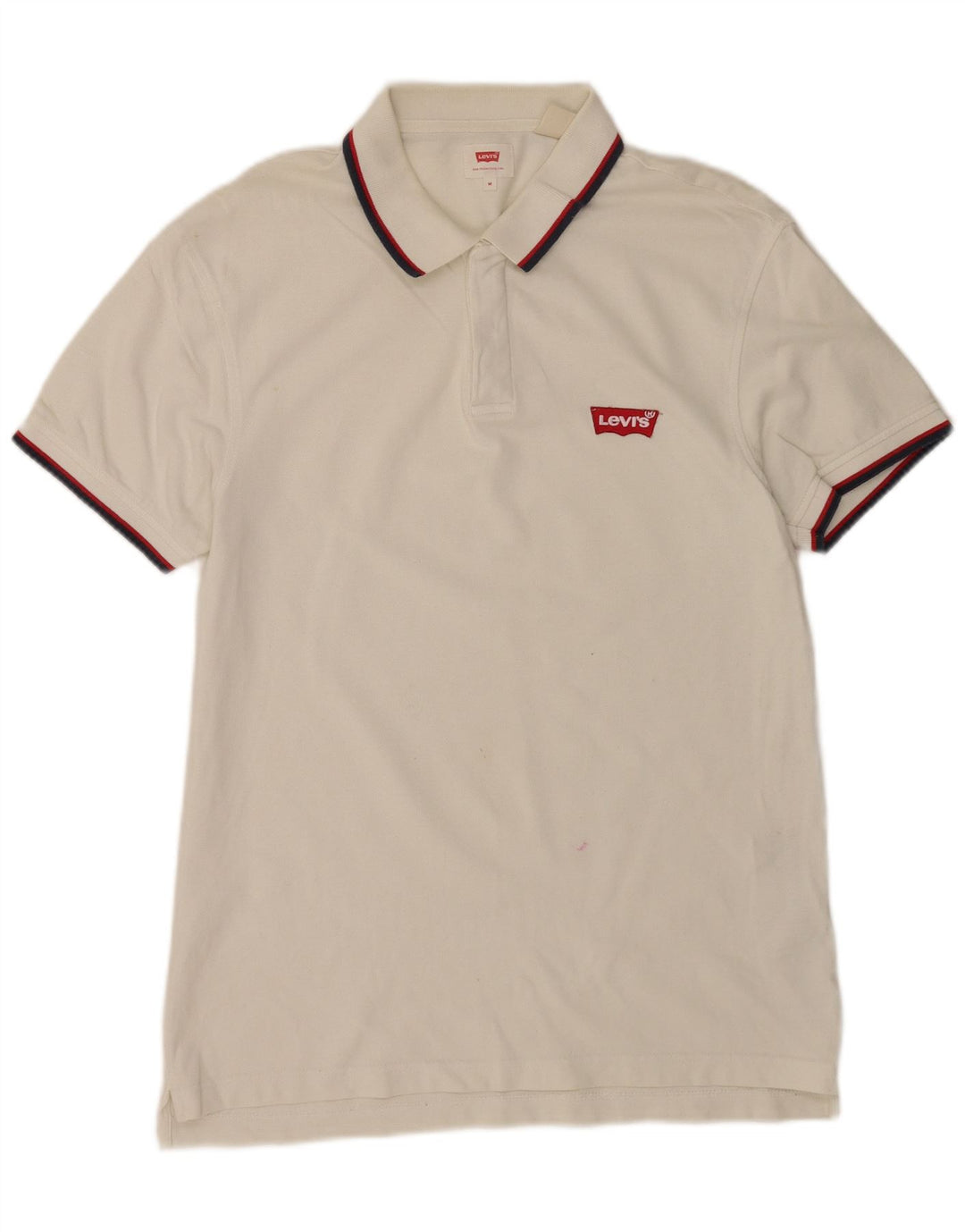 Męska koszulka polo Levi's, bawełniana w średnie białe paski