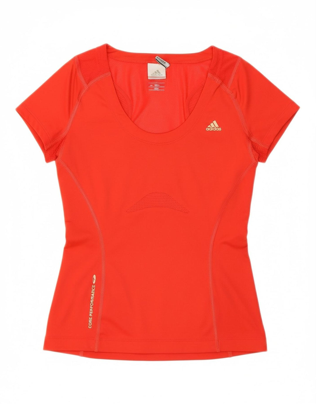 ADIDAS Girls Climacool Graphic T-Shirt Top 6-7 Years Red Polyester