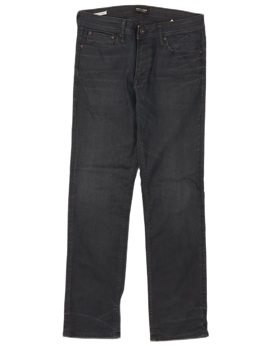 Męskie jeansy Jack & Jones Clark Slim W32 L29 Granatowa bawełna
