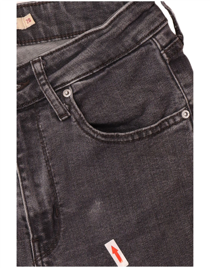 Damskie jeansy Levi's 721 Skinny W28 L28 Szary Lyocell