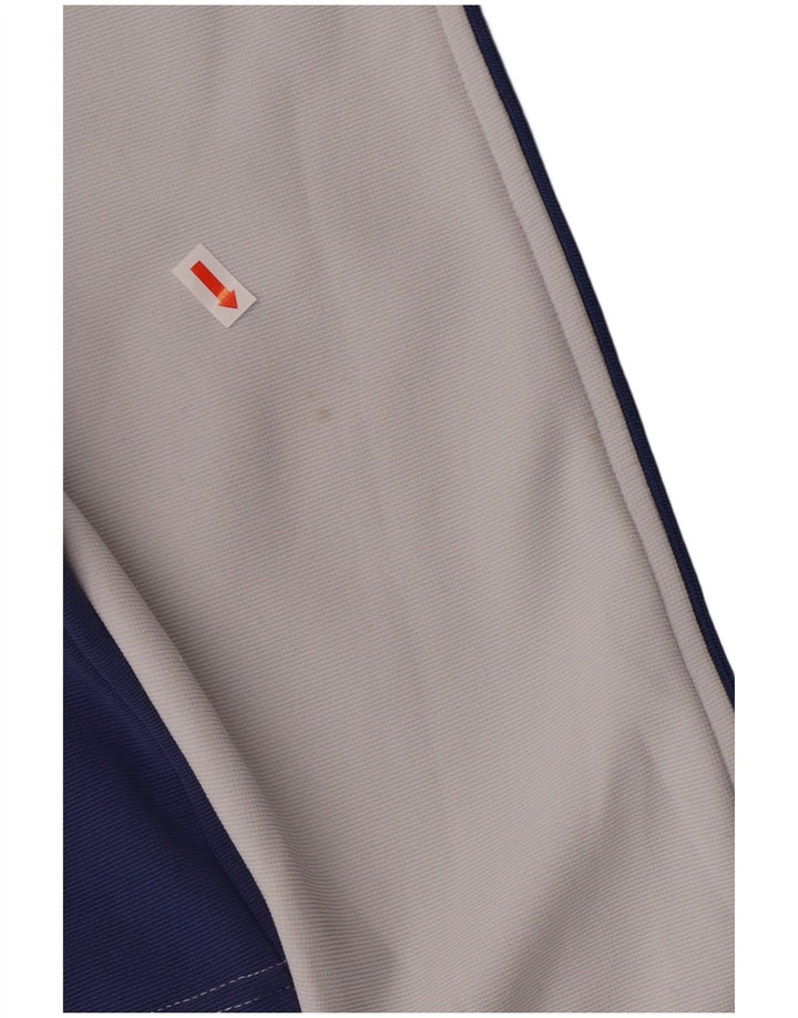 Męska kurtka dresowa Kappa, średnia niebieska, poliester z blokami kolorów