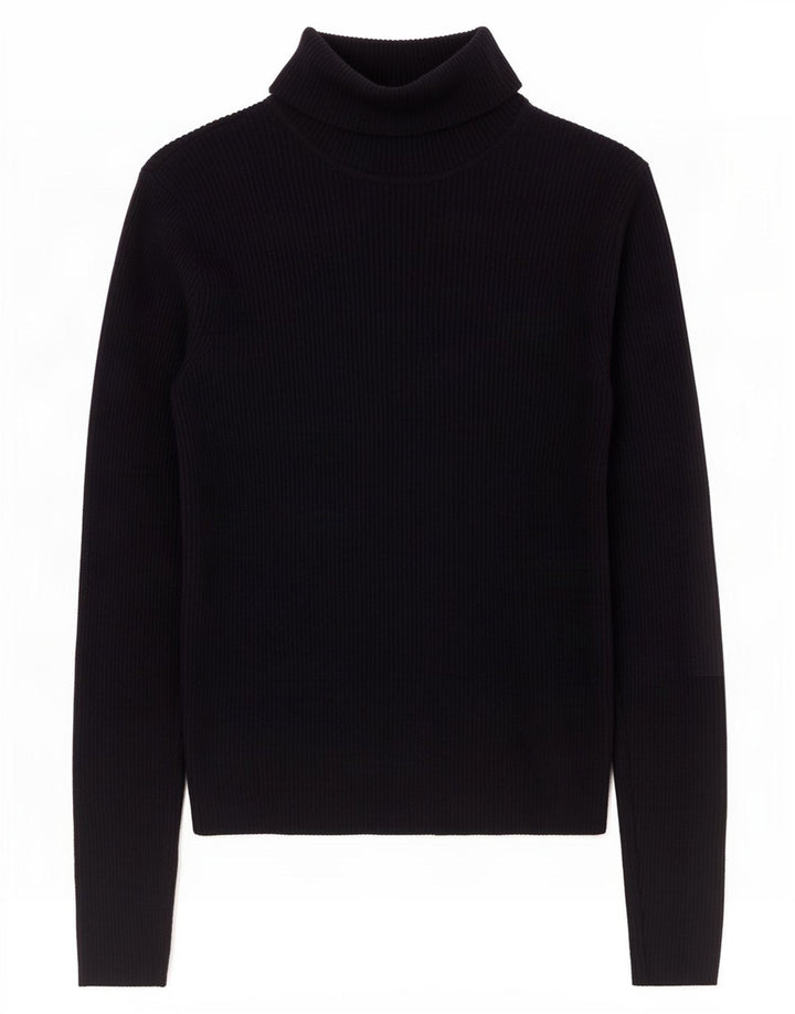 Marks & Spencer Damski sweter z golfem UK 12, średni granatowy