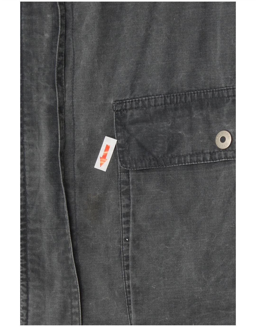 Damska kurtka użytkowa z kapturem TRUSSARDI IT 44, średnioszara, bawełniana