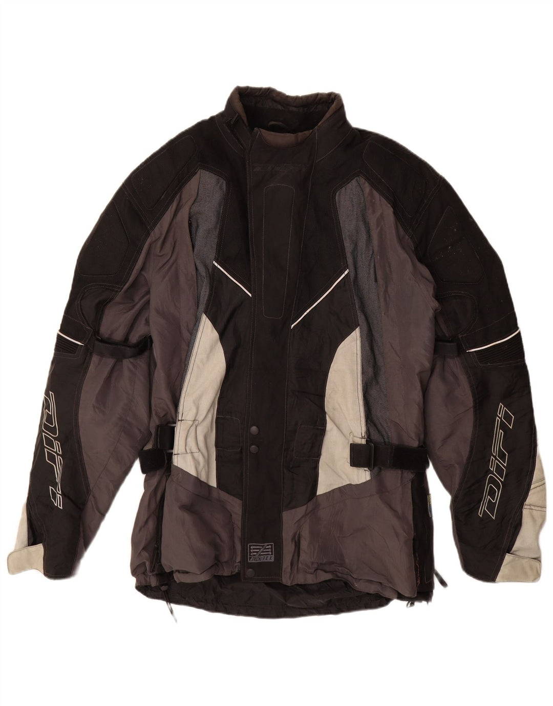 Męska kurtka wyścigowa Difi Graphic UK 44 2XL Czarny poliamid z blokami kolorów