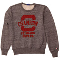 Męska bluza Champion z grafiką, mała, szara, nakrapiana bawełna