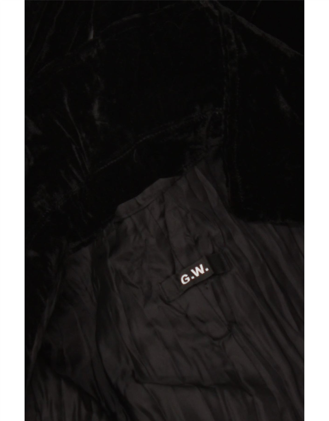 VINTAGE Damska marynarka zapinana na 3 guziki, aksamitna UK 18 XL, czarna w kwiaty