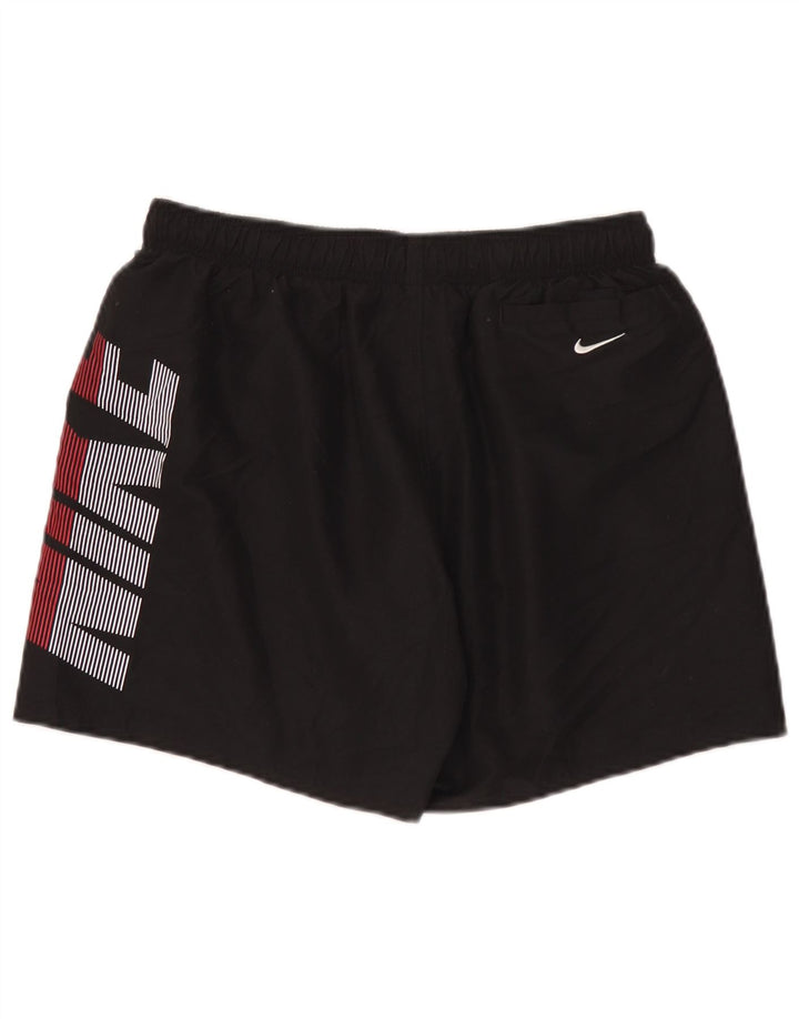 Męskie spodenki sportowe Nike z grafiką, średni czarny poliester
