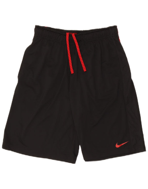 Damskie spodenki sportowe Nike Dri Fit UK 12, poliester w kolorze średniej czerni