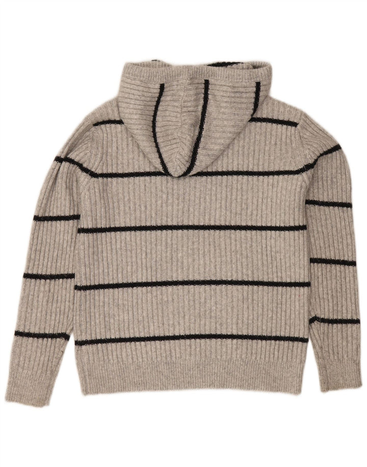 Damski sweter z kapturem Marks & Spencer UK 14 w średnie szare paski