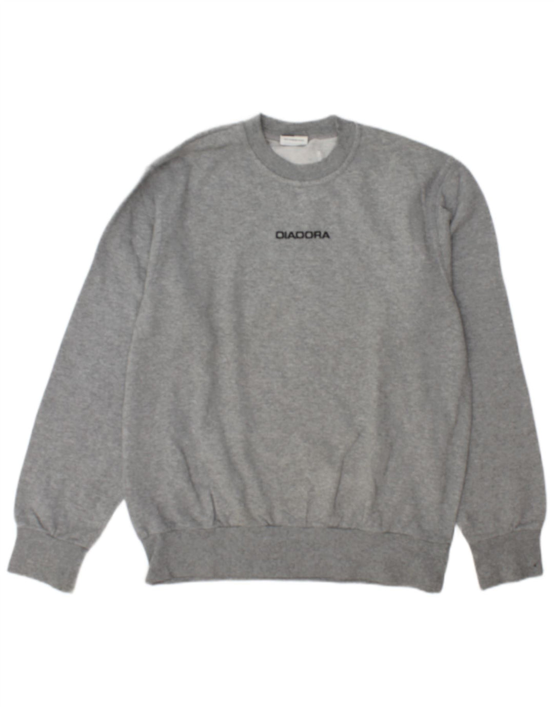 Męska bluza z grafiką Diadora, średnioszara, bawełniana