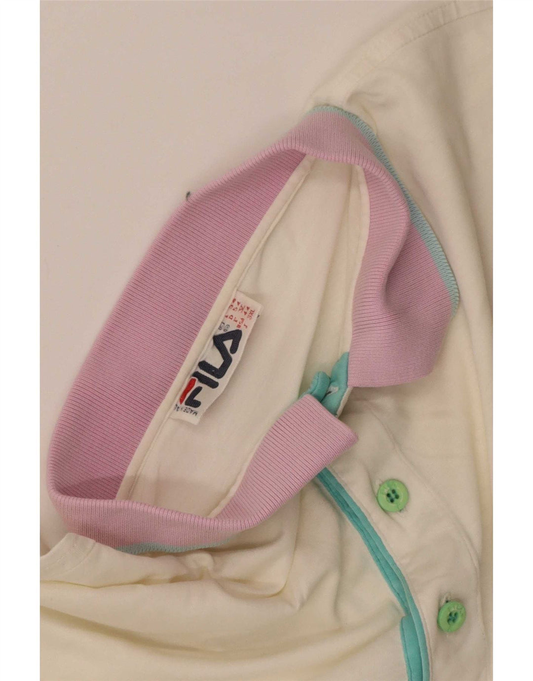 Męska koszulka polo Fila IT 54 XL White Tie Dye