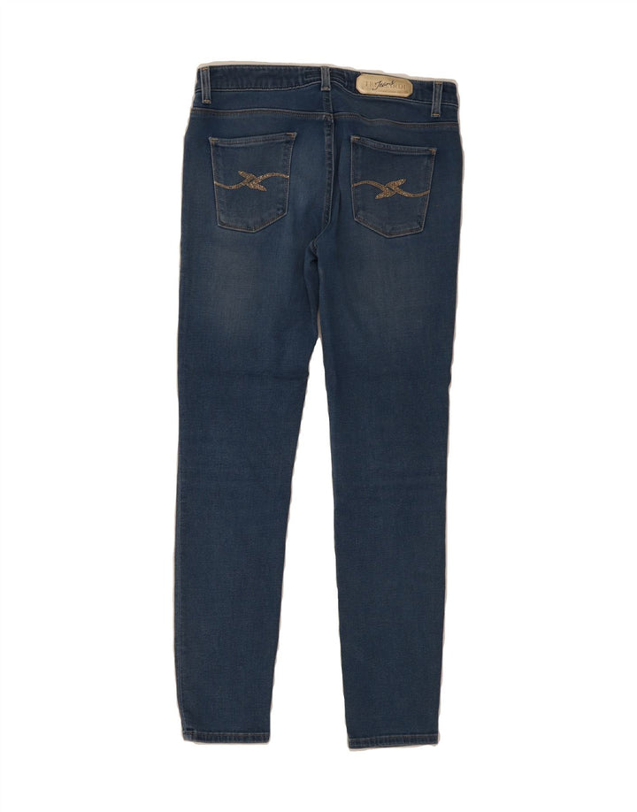 TRUSSARDI Womens Super Skinny Jeans W28 L29 Navy Blue Polyester Vintage Trussardi and Second-Hand Trussardi from Messina Hembry 