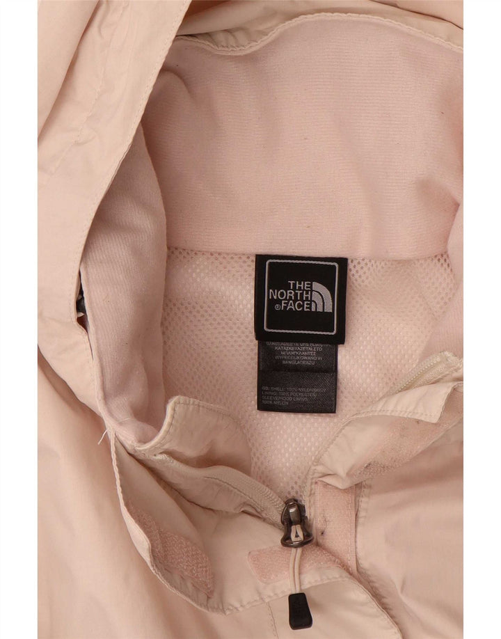 Damska kurtka przeciwdeszczowa z kapturem The North Face UK 14, średni różowy poliester