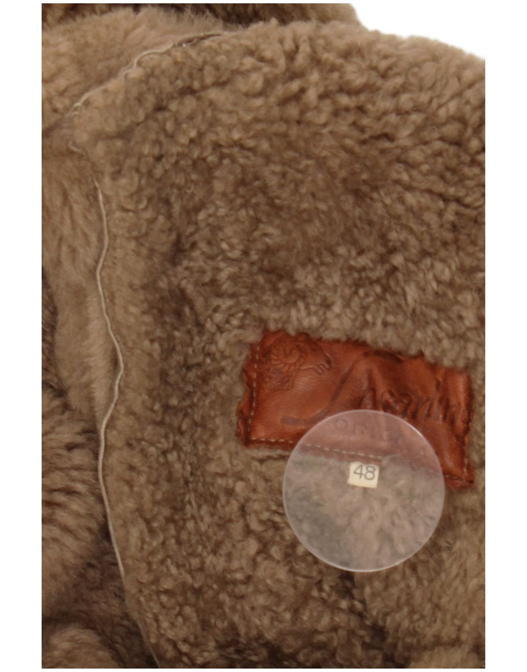 SHEARLING Damski płaszcz z kapturem IT 48 XL brązowy