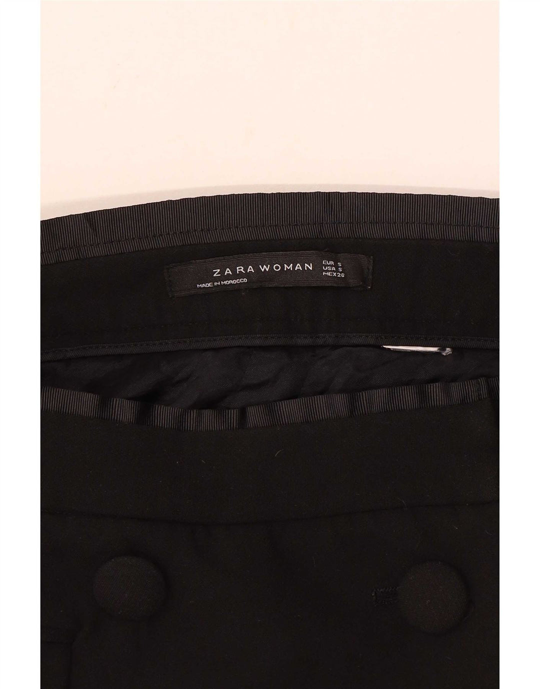 Zara Damska Spódnica Mini Wrap Mała W26 Czarna
