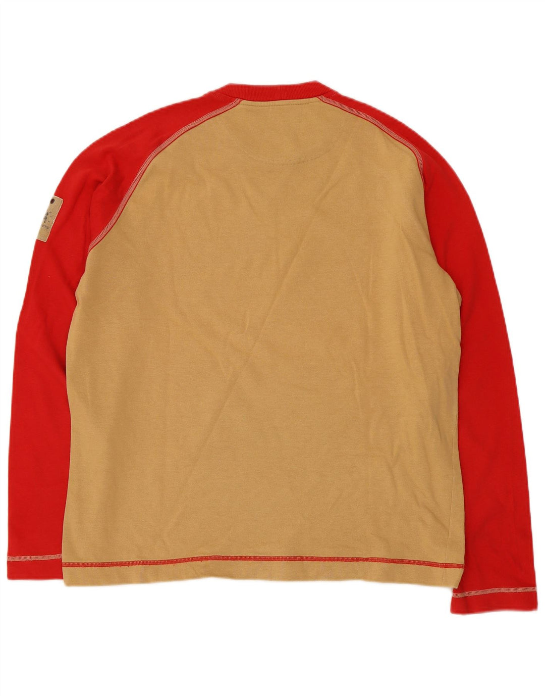 SERGIO TACCHINI Męski top z grafiką Milano z długim rękawem, duży, beżowy