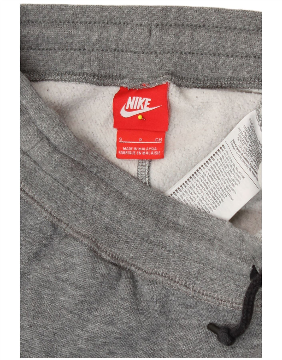Męskie spodnie dresowe Nike, małe, szare, bawełniane