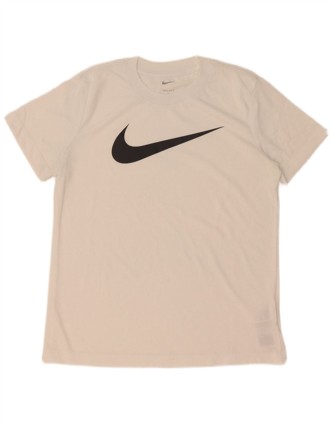 Męski T-shirt Nike Dri Fit z grafiką, średni biały poliester