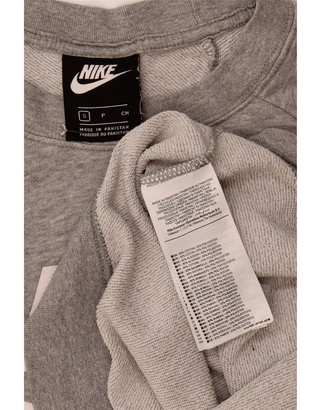 Damska bluza dresowa Nike Oversized Graphic UK 10 Small Grey Flecked