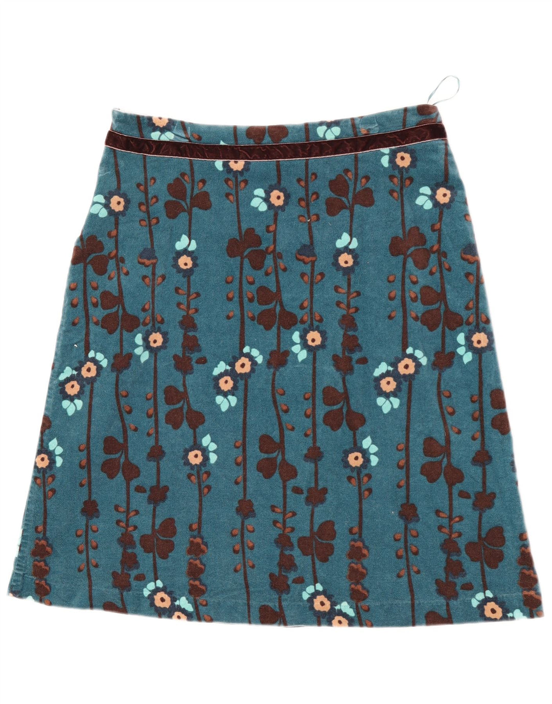 Damska spódnica w kształcie litery A White Stuff UK 12 Medium W30 Niebieskie kwiaty