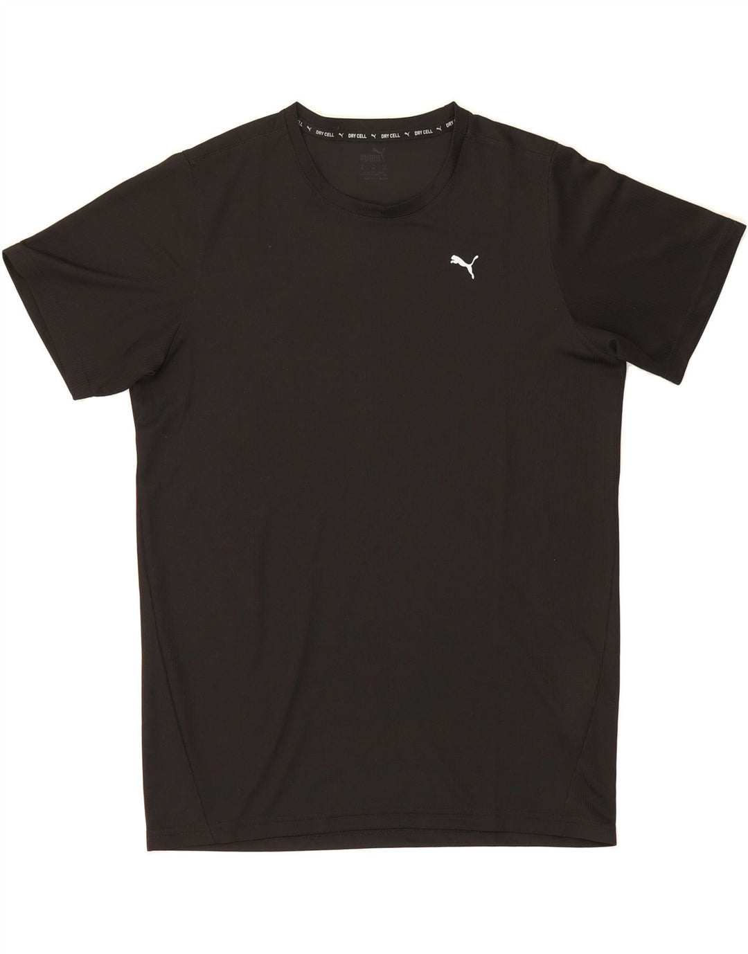 PUMA Mens T-Shirt Top Medium Black Polyester Vintage Puma and Second-Hand Puma from Messina Hembry 