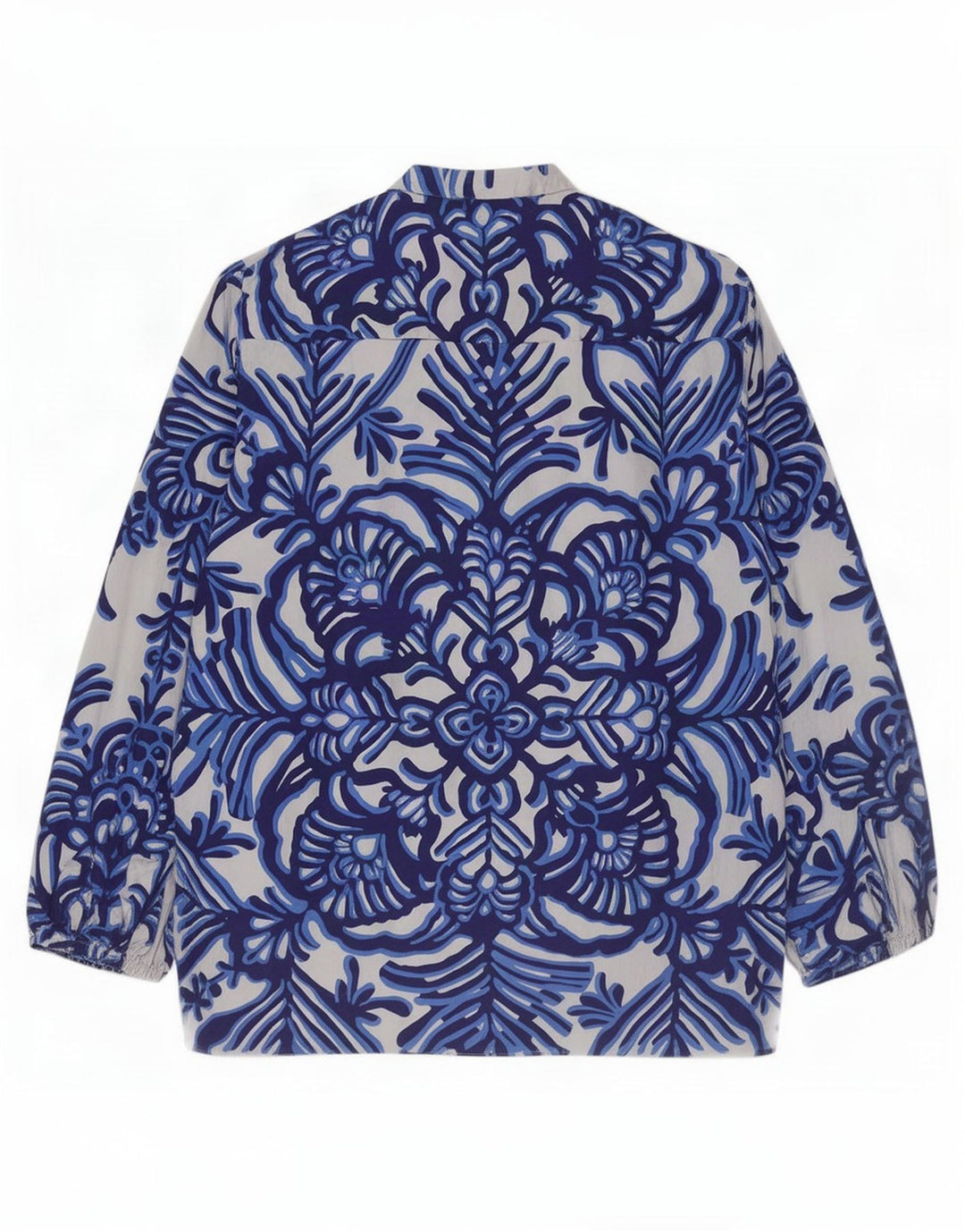 Bluzka damska Zara Top UK 16, duża, szara, w kwiaty