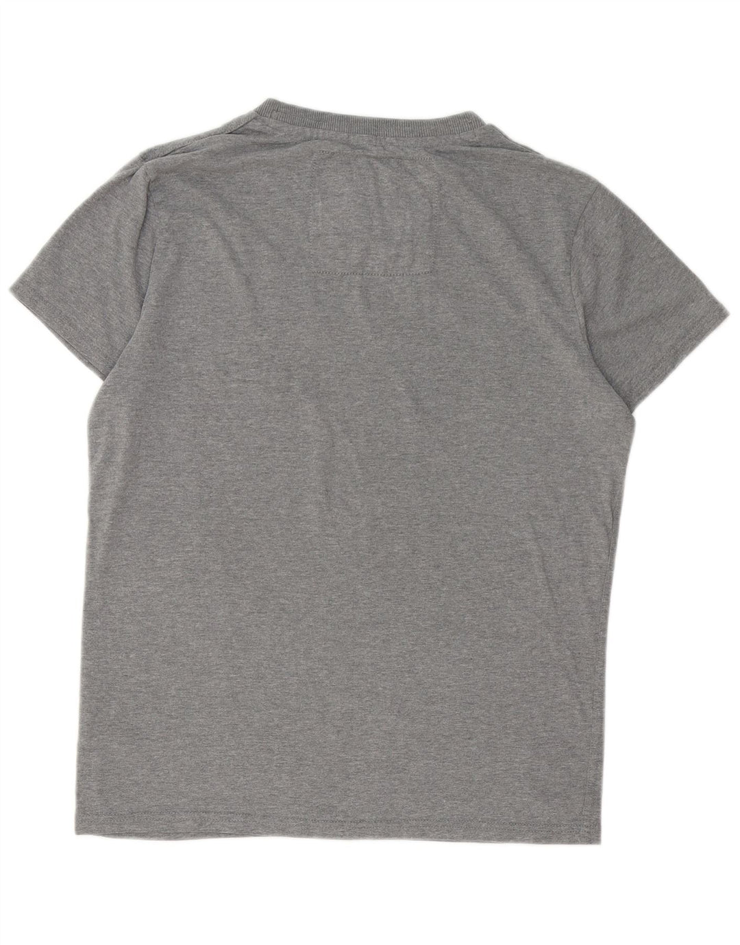 SUPERDRY Męski T-shirt z grafiką, top XL, szara bawełna