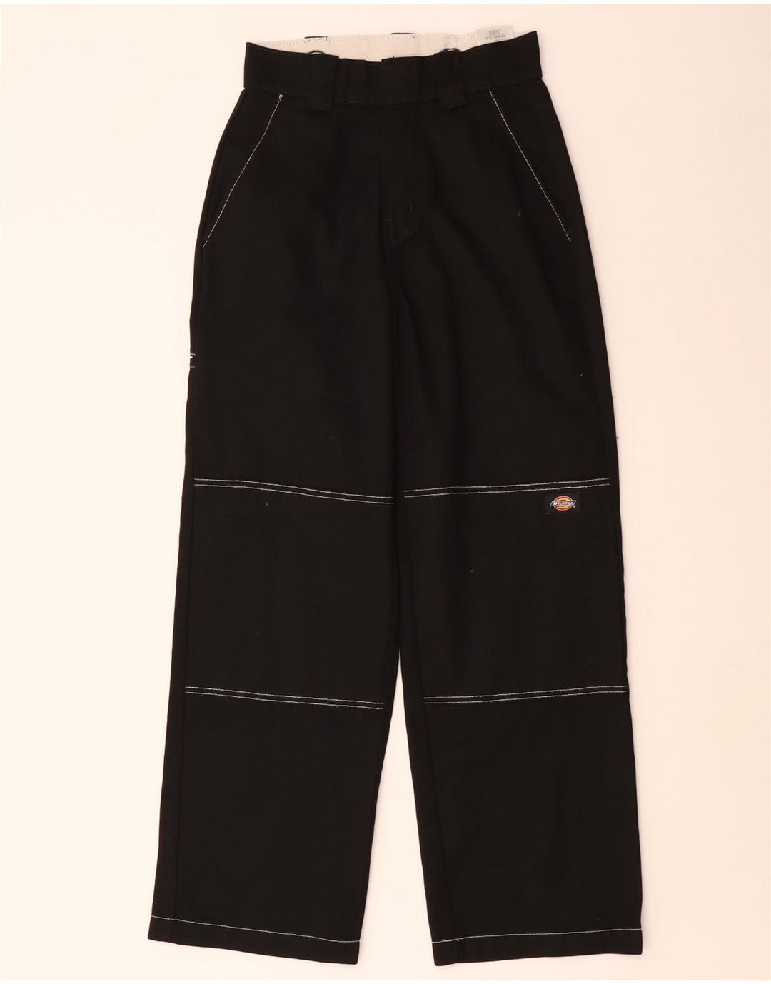 Męskie proste spodnie cargo Dickies W24, czarny poliester