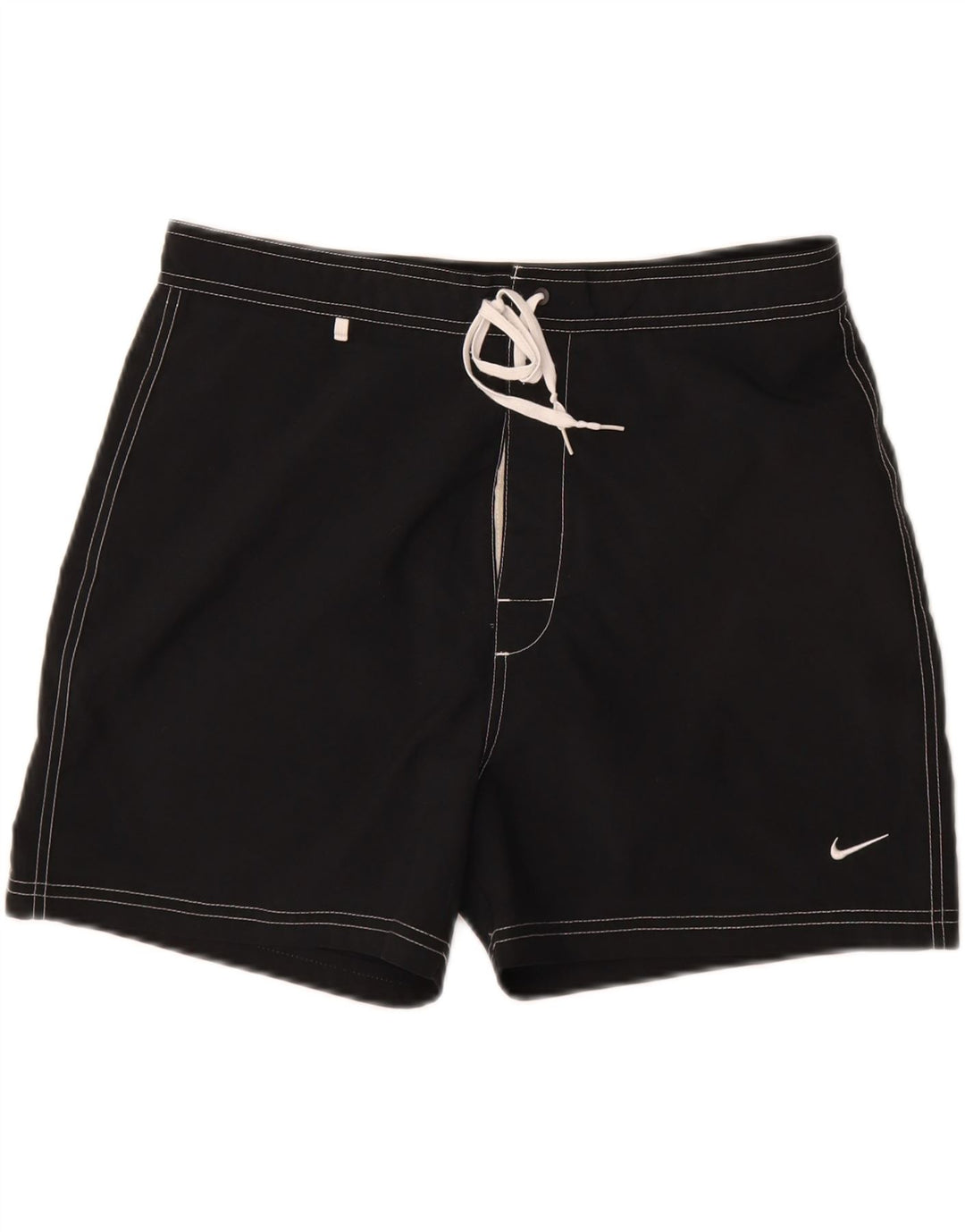 Męskie spodenki kąpielowe Nike, poliester w kolorze średniej czerni, z blokami kolorów