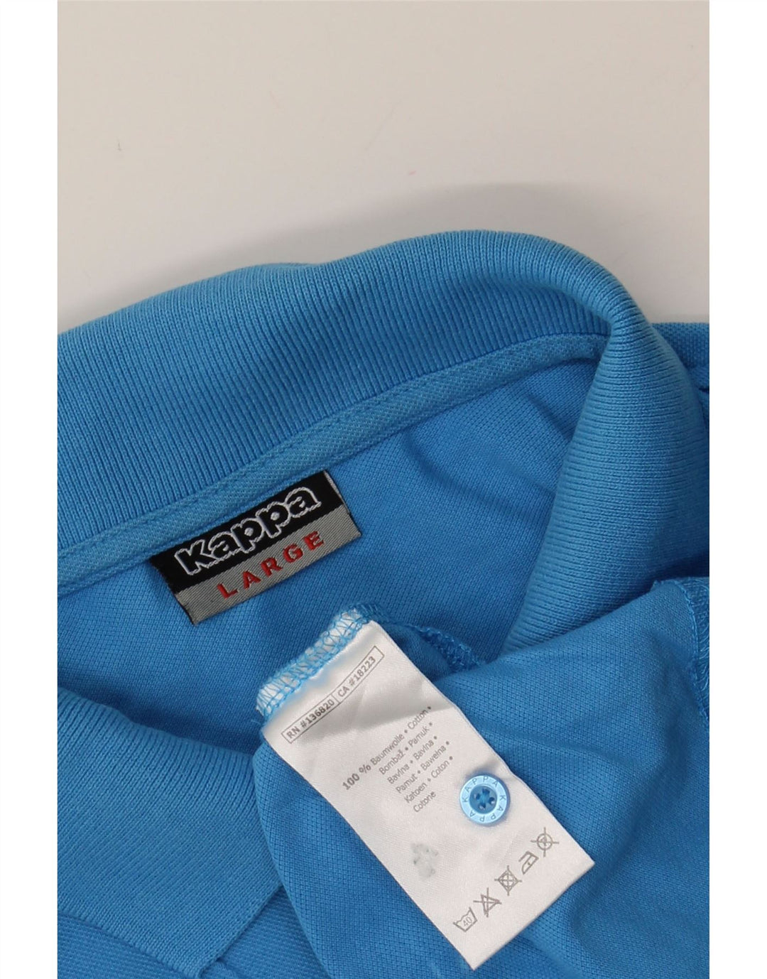 KAPPA Mens Polo Shirt Large Blue Cotton Vintage Kappa and Second-Hand Kappa from Messina Hembry 