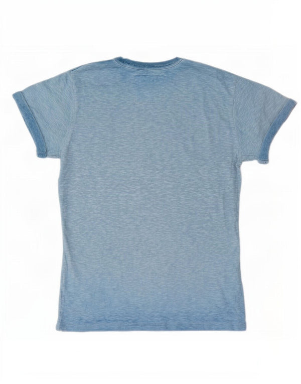 T-shirt męski Superdry Top XS, bawełna w niebieskie plamki