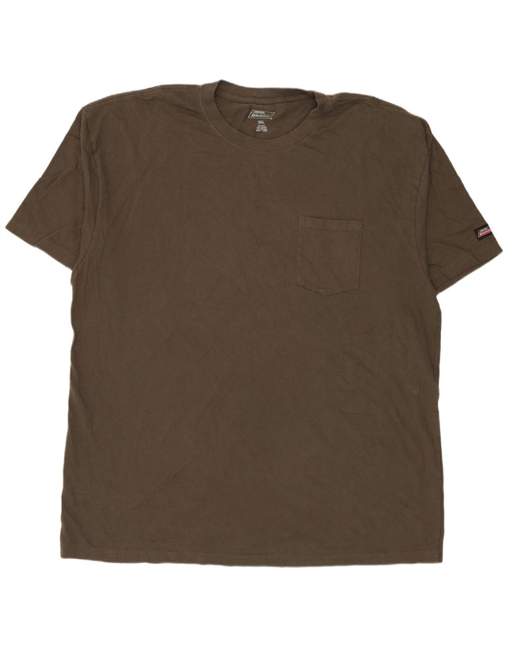 T-shirt męski Dickies Top 3XL, bawełna khaki