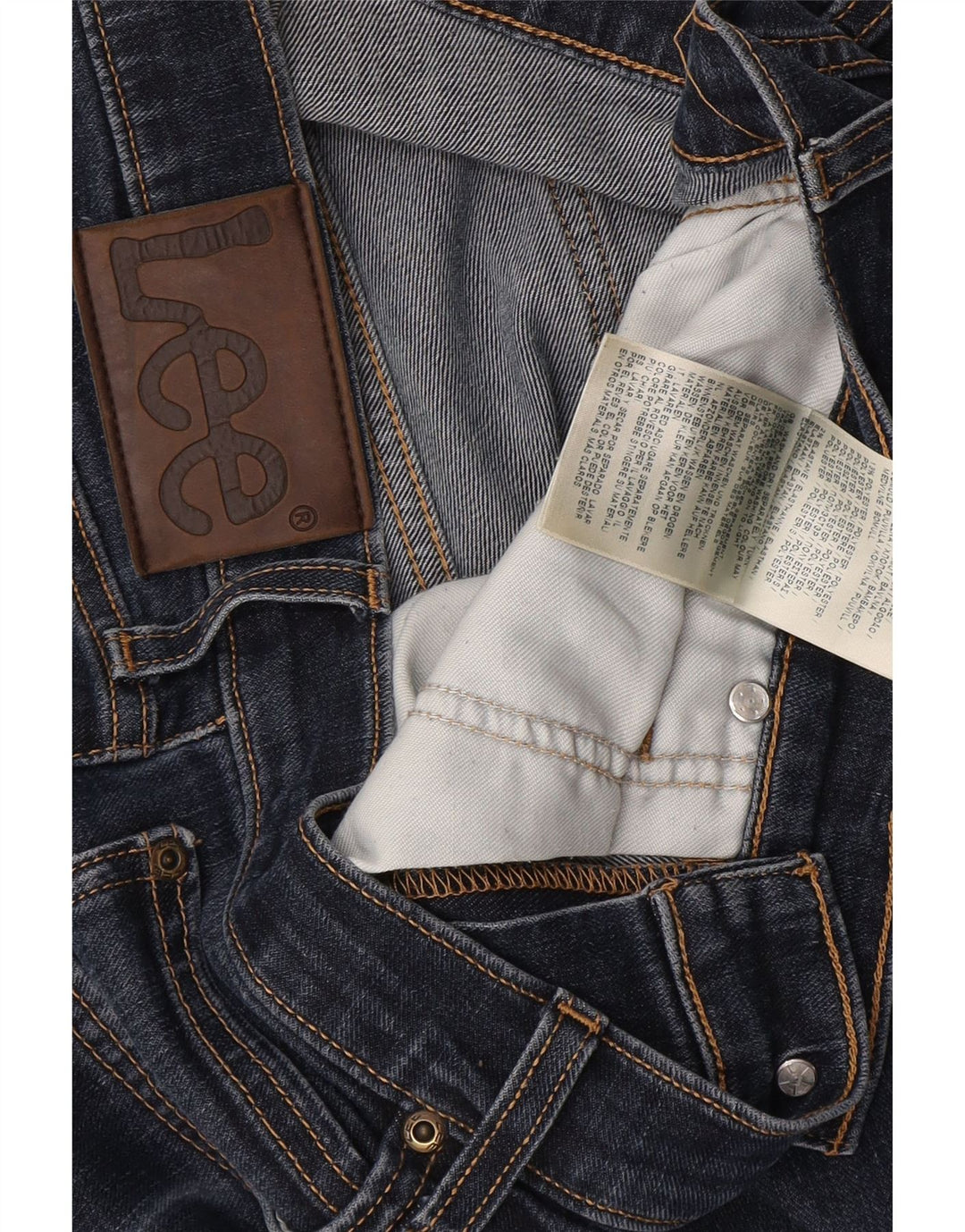 Lee Męskie Luke Slim Jeans W32 L32 Granatowa bawełna