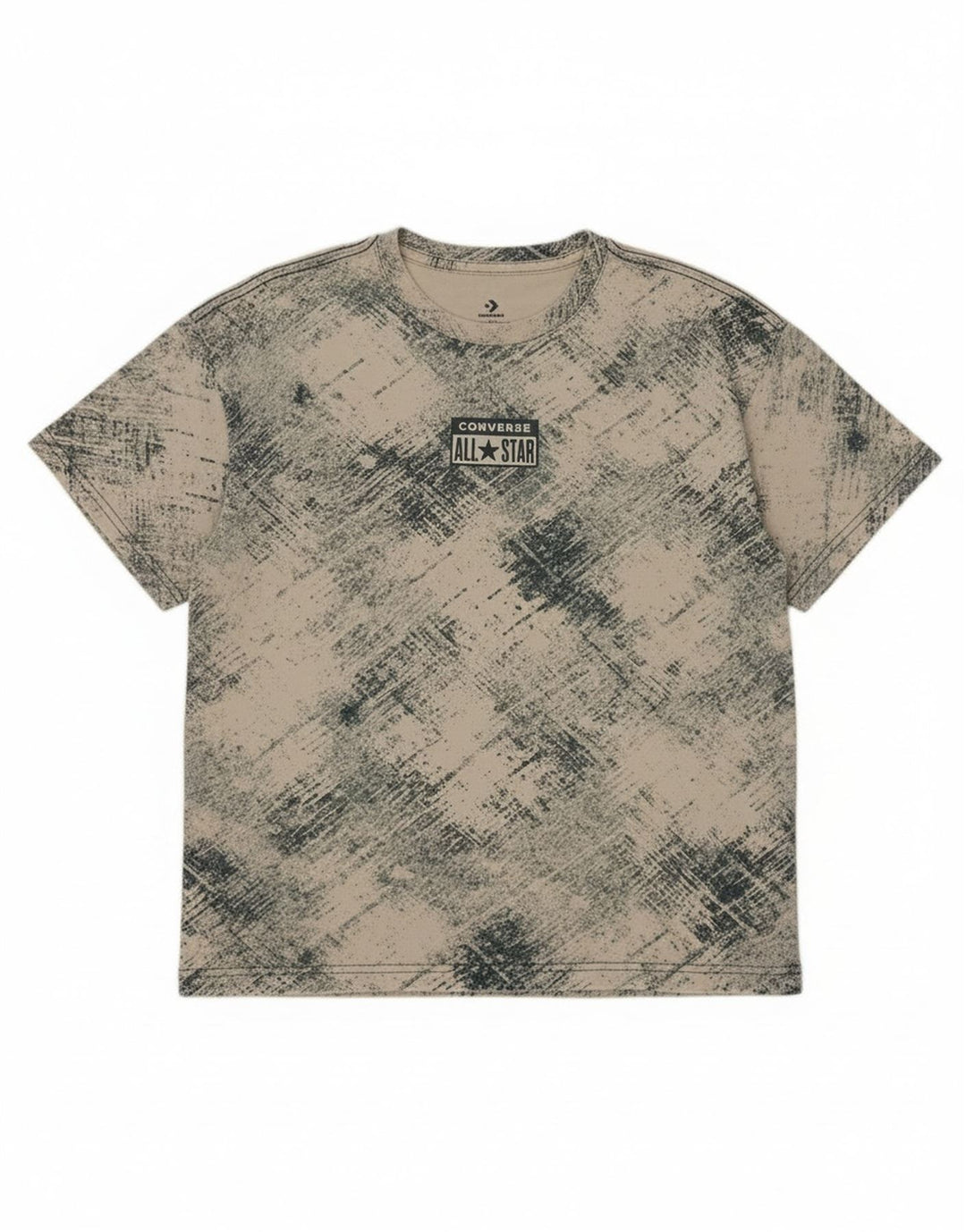 Converse Chłopięcy T-shirt z grafiką, rozmiar 12-13 lat, duża, biała kratka