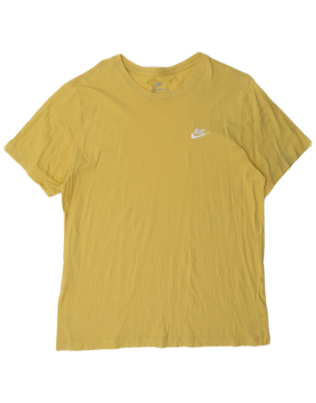T-shirt męski Nike, duży, żółty, bawełniany