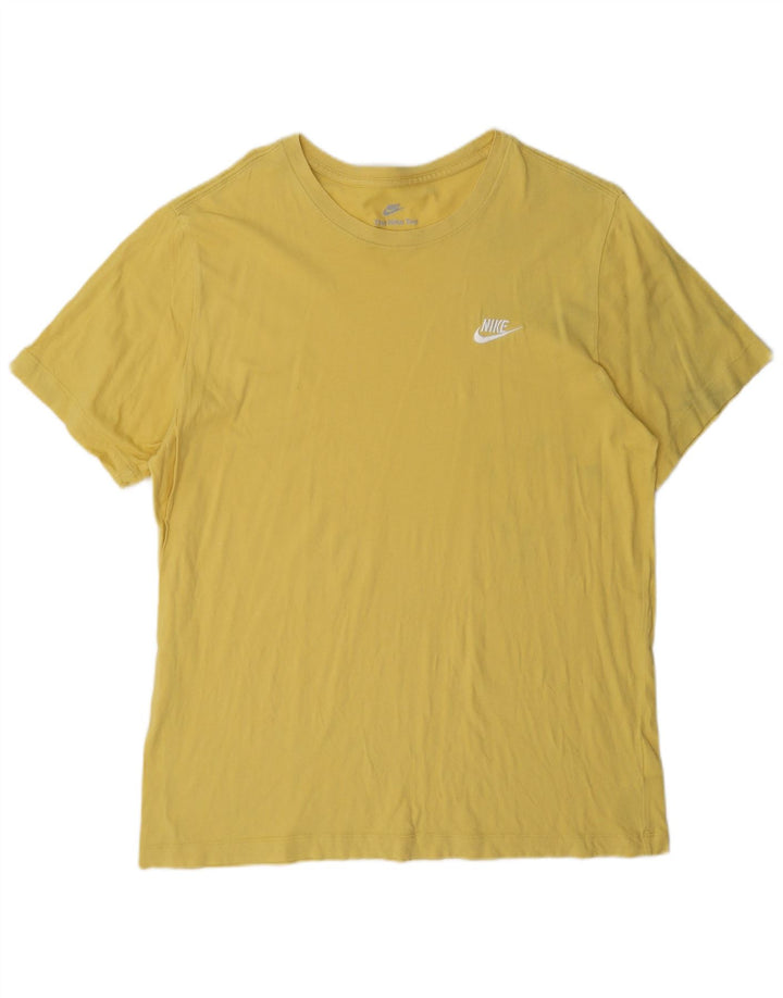 T-shirt męski Nike, duży, żółty, bawełniany
