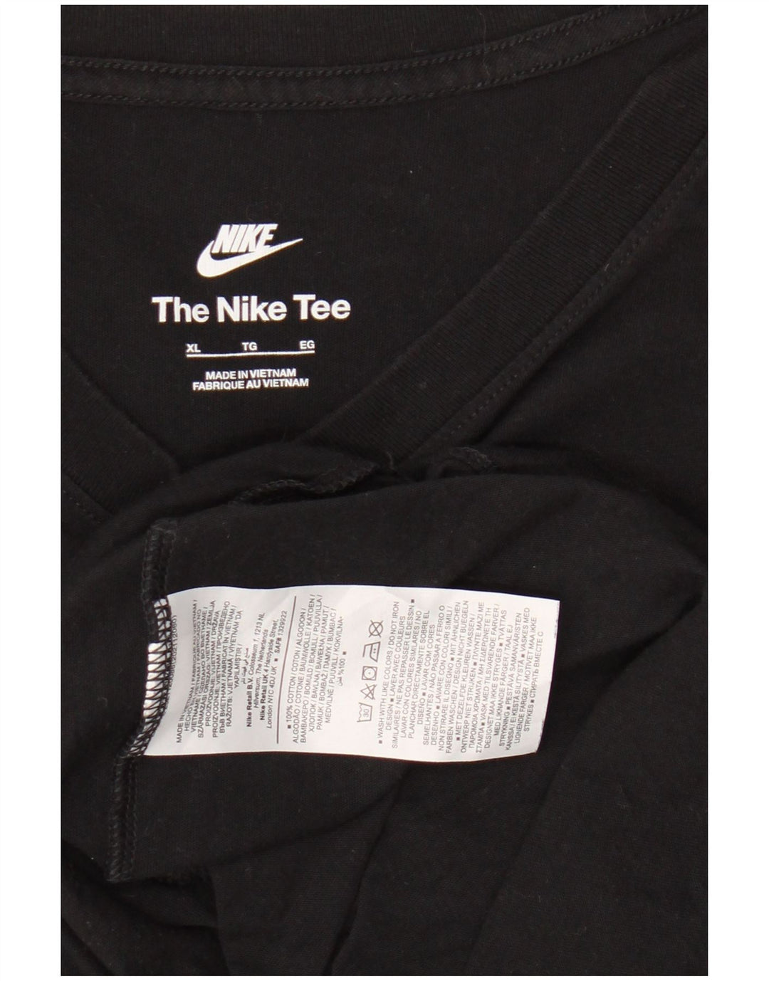Męska koszulka T-shirt NIKE XL, czarna, bawełniana