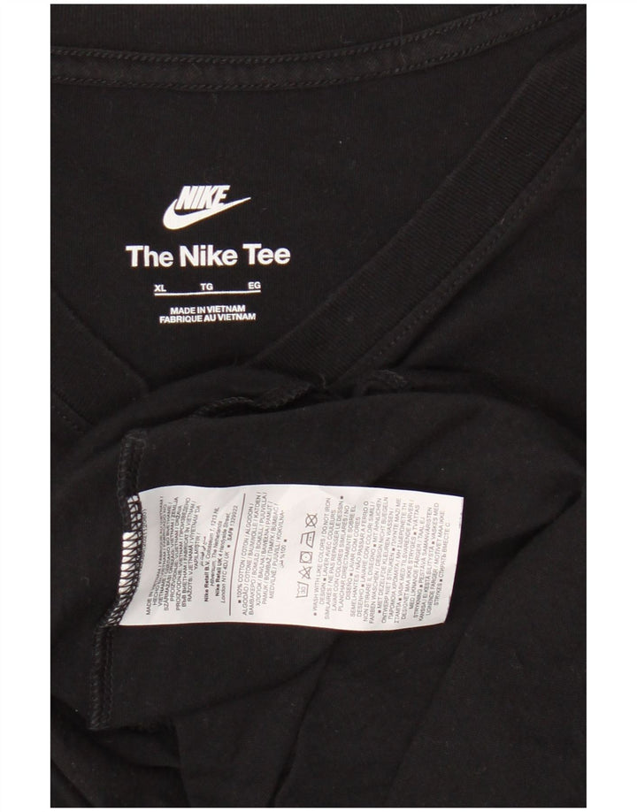 Męska koszulka T-shirt NIKE XL, czarna, bawełniana