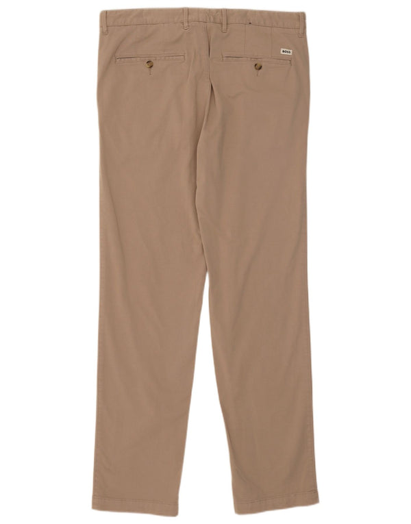 Spodnie męskie Hugo Boss Slim Chino EU 48 Medium W32 L33 Beżowa bawełna