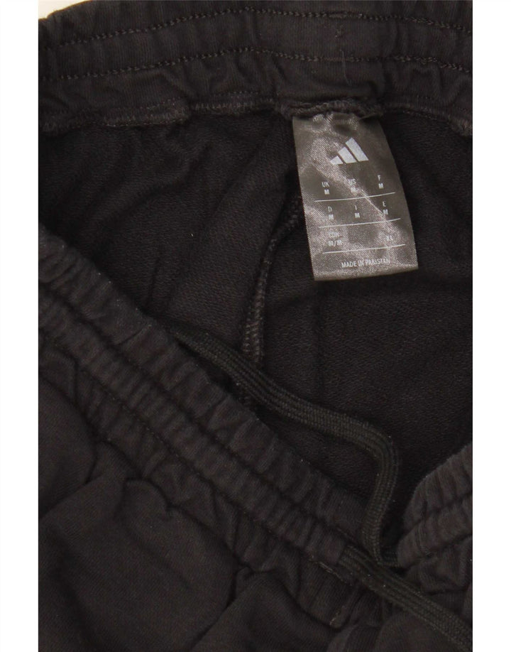 Męskie spodnie dresowe Adidas, średnie czarne, bawełniane
