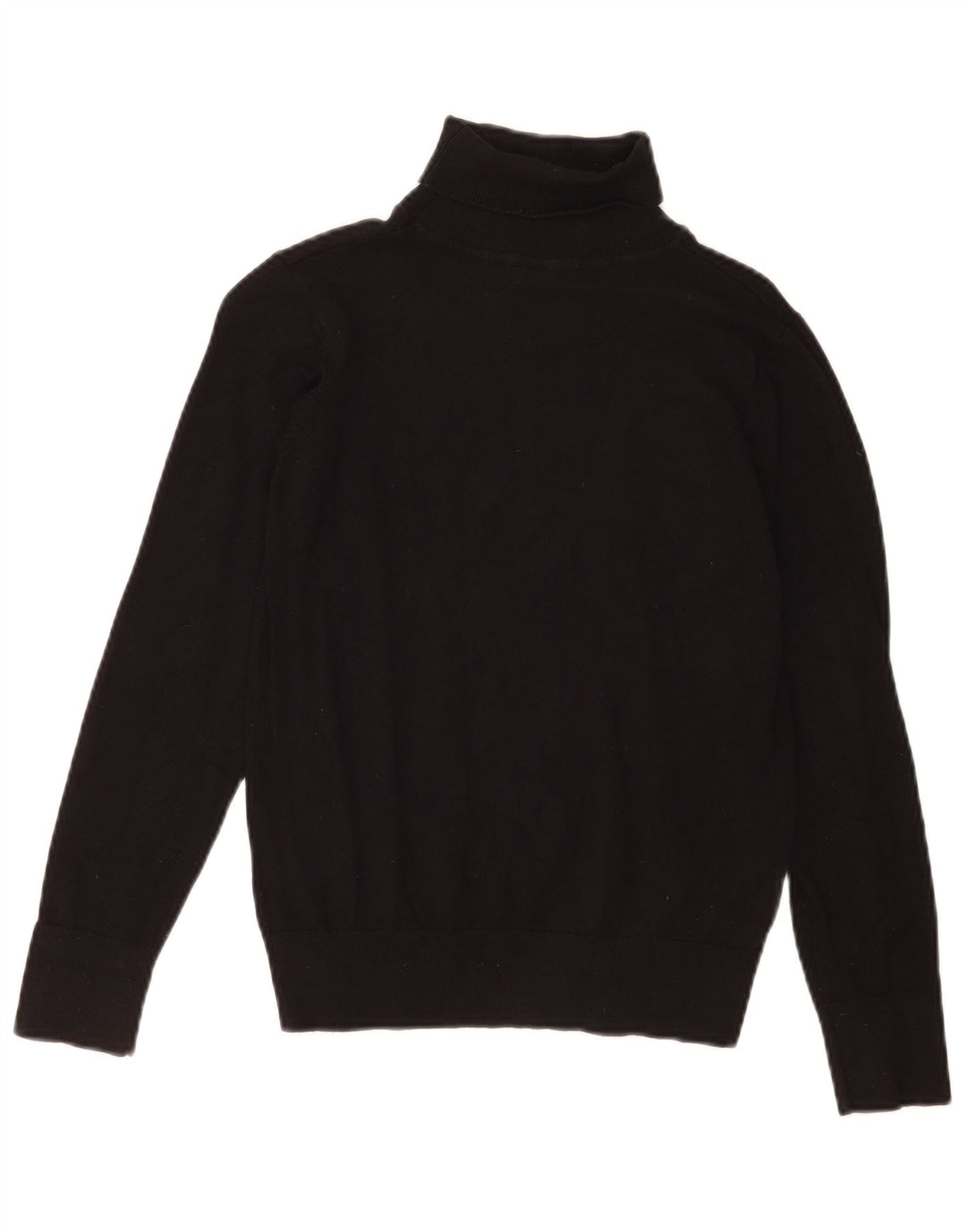 Damski sweter z golfem Oasis UK 10 Small, czarna wiskoza