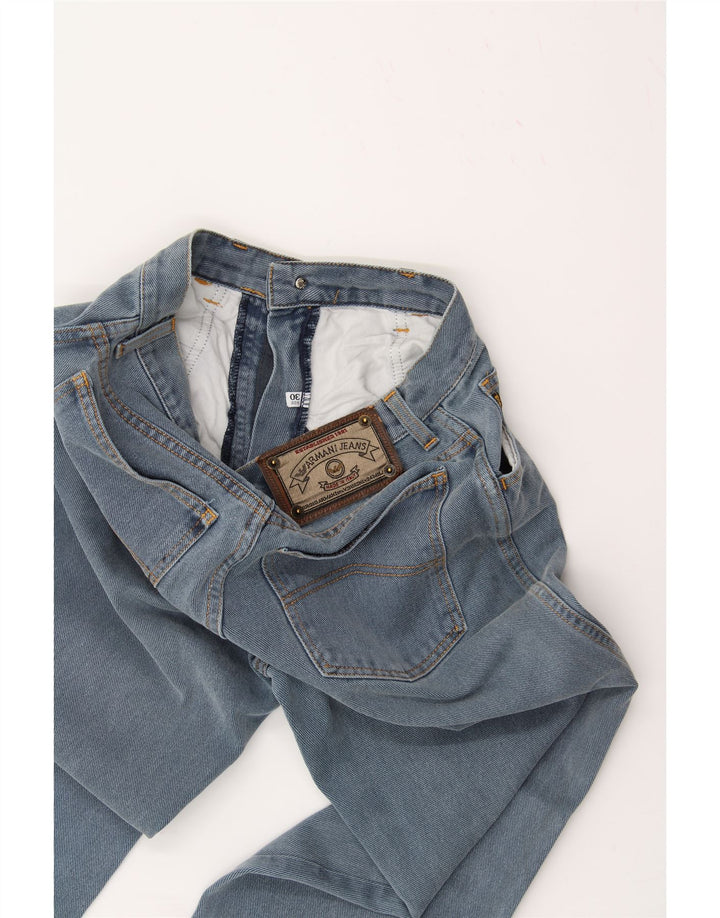 ARMANI Womens Tapered Jeans W30 L30 Blue Cotton Vintage Armani and Second-Hand Armani from Messina Hembry 