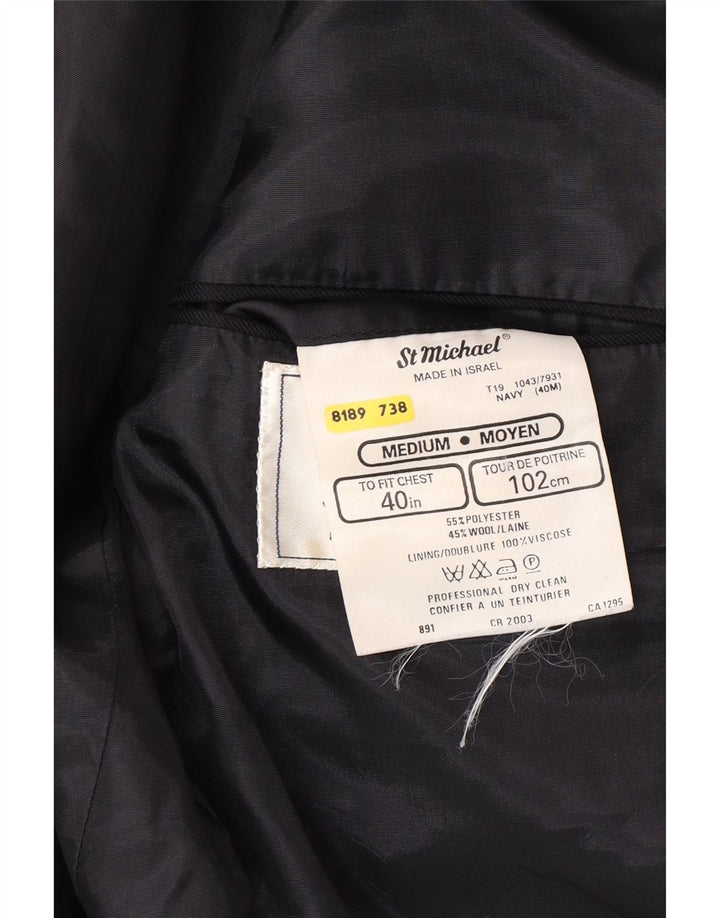 Marks & Spencer Męska marynarka St. Michael Blazer UK 40, średni granat